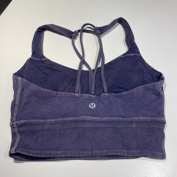 Lululemon Free To Be Bra Long Line - Snow Wash Midnight Orchid - Size 4 - Picture 5 of 5
